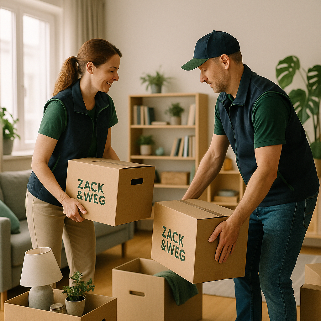 Das Zack & weg Team bei der Arbeit